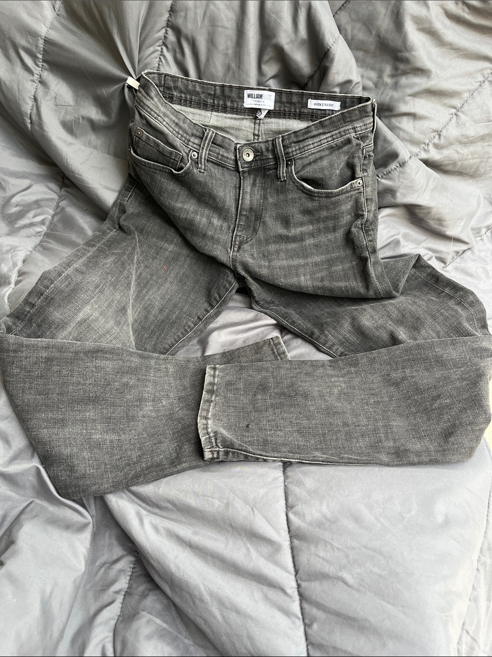 William Rast Slim Straight Gray Denim Jeans 30/32